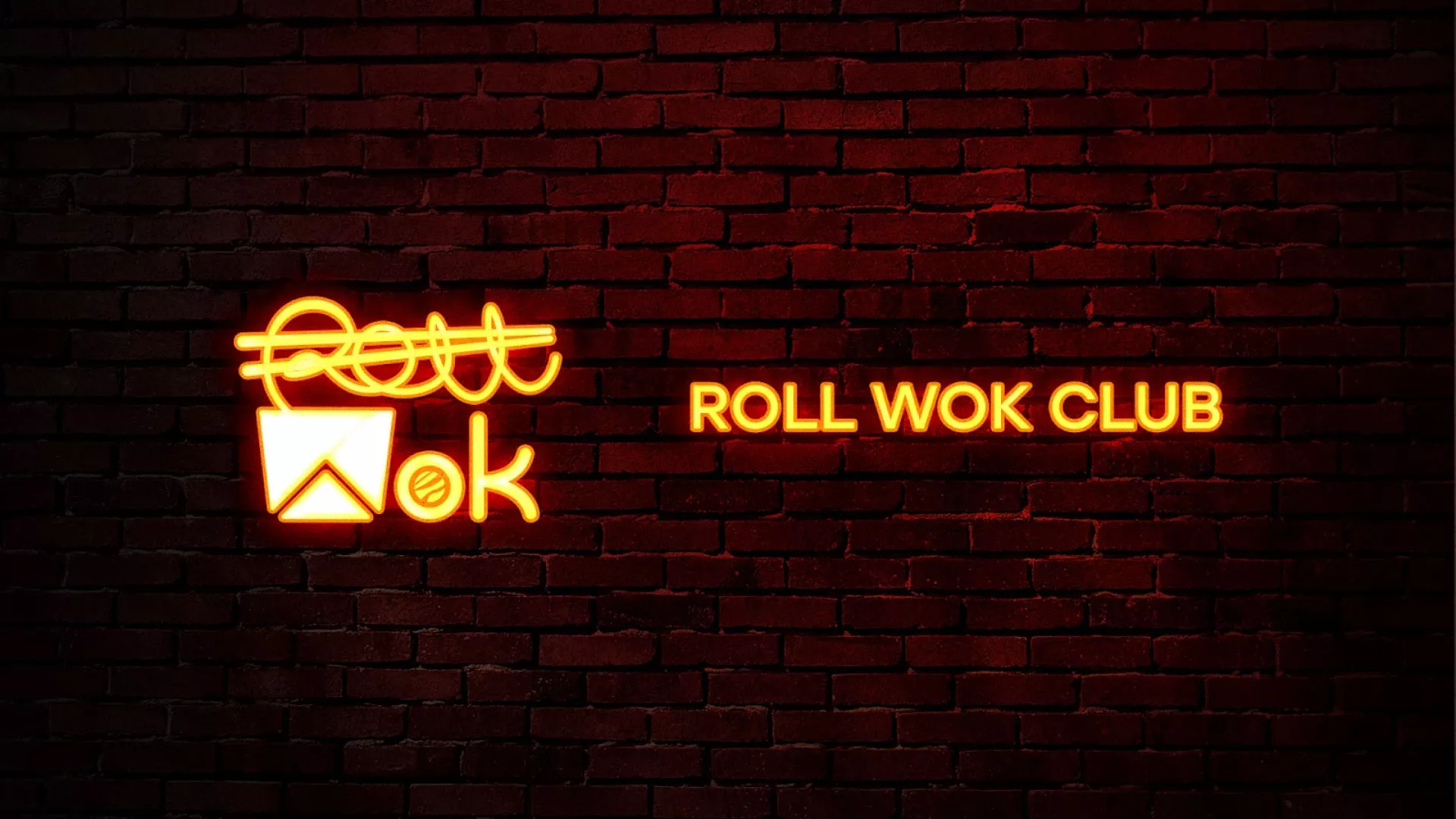Разработка интерьерной вывески суши-бара «Roll Wok Club» в Тихорецке