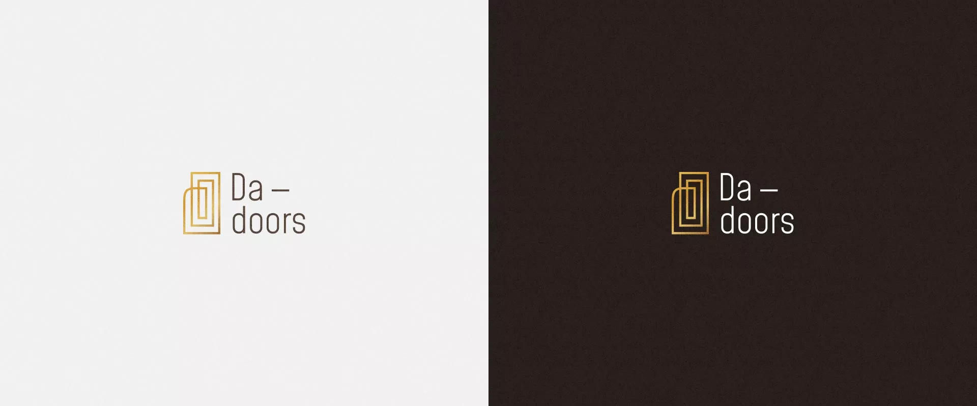 Разработка логотипа для компании «DA-DOORS» в Тихорецке